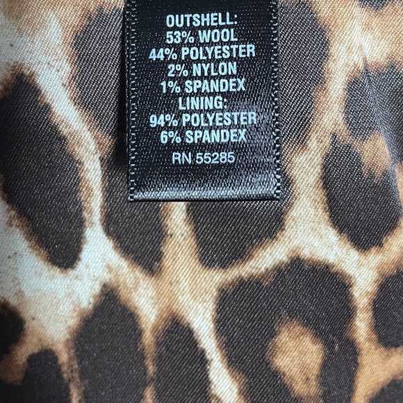 Express Wool Blend Gray Jacket Blazer and Skirt 2 pc Suit - Picture 11 of 11